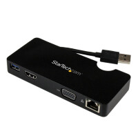 StarTech.com USB 3.0 Universal Laptop Mini Dockingstation...