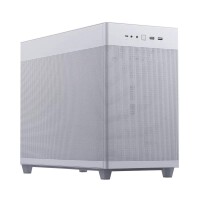 ASUS PRIME AP201 CASE TG WHITE - Mini Tower - PC - Weiß - micro ATX - Mini-ITX - 17 cm - 33,8 cm