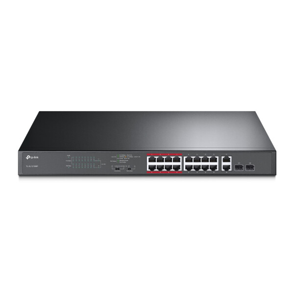 TP-LINK TL-SL1218MP - Unmanaged - Gigabit Ethernet (10/100/1000) - Power over Ethernet (PoE) - Rack-Einbau