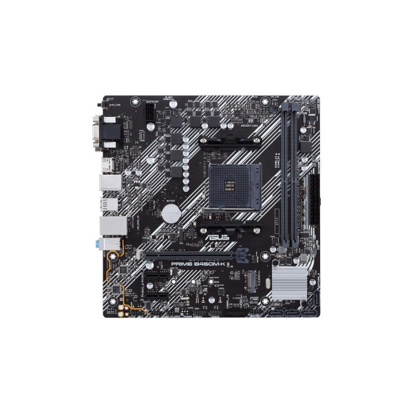 ASUS Prime B450M-K II - AMD - Socket AM4 - AMD Ryzen™ 3 - 2nd Generation AMD Ryzen™ 3 - AMD Ryzen™ 5 - 2nd Generation AMD Ryzen™ 5 - AMD... - DDR4-SDRAM - 64 GB - DIMM