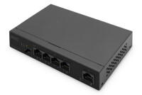 DIGITUS 4+1-Port Gigabit PoE Netzwerkswitch, Desktop,...