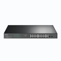 TP-LINK 18-Port Gigabit-Rackmount-Switch mit 16 PoE+-Ports - Unmanaged - Gigabit Ethernet (10/100/1000) - Vollduplex - Power over Ethernet (PoE) - Rack-Einbau - 1U