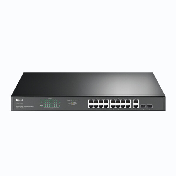 TP-LINK TL-SG1218MP - Unmanaged - Gigabit Ethernet (10/100/1000) - Power over Ethernet (PoE) - Rack-Einbau - 1U