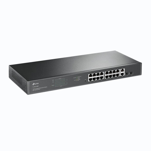 TP-LINK TL-SG1218MP - Unmanaged - Gigabit Ethernet (10/100/1000) - Power over Ethernet (PoE) - Rack-Einbau - 1U