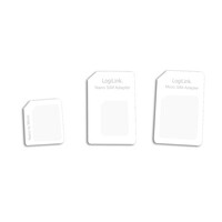 LogiLink AA0047 - SIM-Kartenadapter - Micro-SIM - Nano-SIM - SIM in voller Größe - Micro-SIM - 3 Stück(e) - Weiß - 73 mm