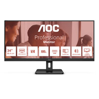 AOC U34E2M - 86,4 cm (34") - 3440 x 1440 Pixel - Wide Quad HD - 4 ms - Schwarz