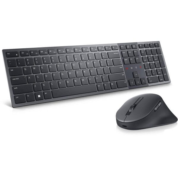 Dell KM900 - Kabellos - RF Wireless + Bluetooth - Scherenschalter - QWERTZ - Graphit - Maus enthalten