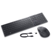 Dell KM900 - Kabellos - RF Wireless + Bluetooth - Scherenschalter - QWERTZ - Graphit - Maus enthalten