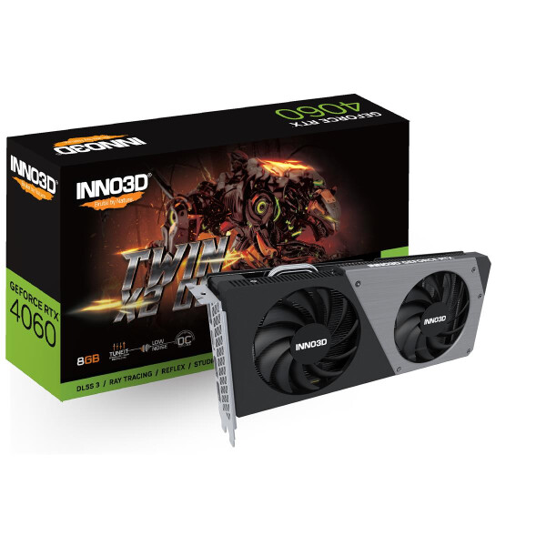 Inno3D RTX4060 Twin X2 OC 8GB GDDR6 HDMI 3xDP - Grafikkarte - 8.192 MB