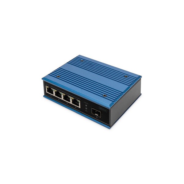 DIGITUS 4-Port 10/100Base-TX to 100Base-FX Industrial Ethernet Switch