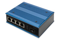 DIGITUS 4 Port Fast Ethernet Netzwerk PoE Switch,...
