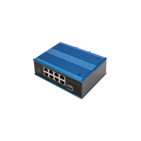 DIGITUS 8-Port 10/100Base-TX to 100Base-FX Industrial Ethernet Switch