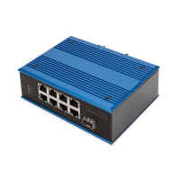 DIGITUS 8-Port 10/100Base-TX to 100Base-FX Industrial Ethernet Switch