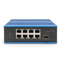 DIGITUS 8-Port 10/100Base-TX to 100Base-FX Industrial Ethernet Switch