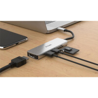 D-Link DUB-M530 - Kabelgebunden - USB 3.2 Gen 1 (3.1 Gen 1) Type-C - Aluminium - Schwarz - MicroSD (TransFlash) - SD - SDHC - SDXC - 5 Gbit/s - 4K Ultra HD