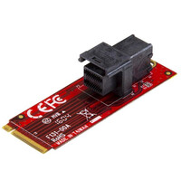 StarTech.com U.2 (SFF-8643) auf M.2 PCI Express 3.0 x4 Adapterkarte für 2,5" U.2 NVMe SSD - M.2 - U.2 - Rot - CE - FCC - REACH - 0 - 55 °C - -40 - 85 °C