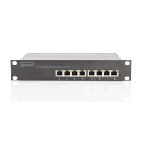 DIGITUS 8-Port Gigabit PoE Switch, 10 Zoll, Managed