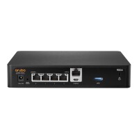HPE Networking 9004 (RW) 4-Port GbE RJ45 2K Clients - 32 APs Gateway - Schwarz - LAN - Status - WAN - WLAN - 100,1000 Mbit/s - 3DES - AES - RJ-45 - 25 W