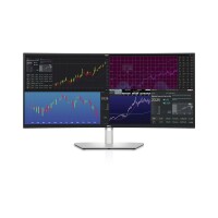Dell UltraSharp U3824DW - 95,2 cm (37.5") - 3840 x 1600 Pixel - Wide Quad HD+ - LCD - 8 ms - Schwarz - Silber