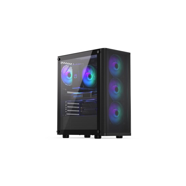 ENDORFY Ventum 200 ARGB - Full Tower - PC - Schwarz - ATX - micro ATX - Mini-ITX - Glas - Metall - Gaming