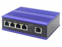 DIGITUS 4 Port Gigabit Netzwerk Switch, Industrial, Unmanaged, 1 RJ45 Uplink