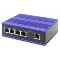 DIGITUS Industrial 5-Port Fast Ethernet Switch, Unmanaged