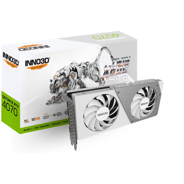 Inno3D N40702-126XX-185252W - GeForce RTX 4070 - 12 GB - GDDR6X - 192 Bit - 7680 x 4320 Pixel - PCI Express x16 4.0