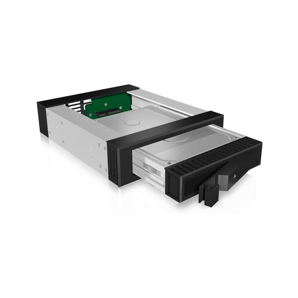 ICY BOX IB-129SSK-B - 13,3 cm (5.25 Zoll) - Frontblende - 2.5/3.5 Zoll - SATA - SATA II - SATA III - Serial Attached SCSI (SAS) - Schwarz - Aluminium