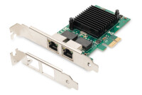 DIGITUS 2-Port Gigabit Ethernet Netzwerkkarte, RJ45, PCI...
