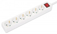 Manhattan 168335 - 2 m - Indoor - Typ F - Typ F - Abgewinkelt - Kunststoff