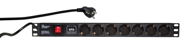 LogiLink PDU7C01 - 7 AC-Ausgänge - Typ F - 230 V - 50 - 60 Hz - 16 A - 3500 W