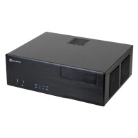 SilverStone Grandia GD05 - HTPC - PC - Schwarz - DTX - micro ATX - Mini-ITX - Aluminium - Kunststoff - SECC - Heimbüro