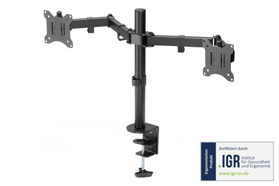 DIGITUS Dual Monitorhalterung, 2x 32", 2x 8 kg