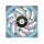 Thermaltake Toughfan 12 Turquoise High Static Pressure Radiator Fan - Ventilator - 12 cm - 500 RPM - 2000 RPM - 58,35 cfm - Blau