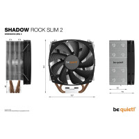 Be Quiet! SHADOW ROCK SLIM 2 - Kühler - 13,5 cm -...