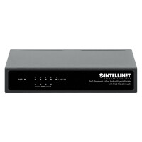 Intellinet PoE-Powered 5-Port Gigabit Switch with PoE...