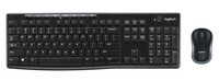 Logitech MK270 - Volle Größe (100%) - Kabellos - RF Wireless - QWERTY - Schwarz - Maus enthalten