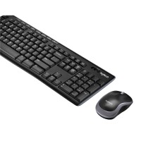 Logitech MK270 - Volle Größe (100%) - Kabellos - RF Wireless - QWERTY - Schwarz - Maus enthalten