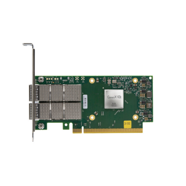 Mellanox Technologies ConnectX -6 Dx - Eingebaut - Verkabelt - PCI Express - Ethernet / Fiber - 100000 Mbit/s - Mehrfarben