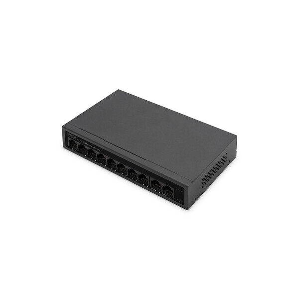 DIGITUS 8+2 Port FE PoE Switch