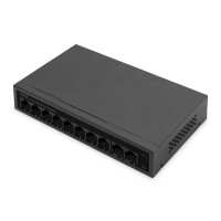 DIGITUS 8+2 Port FE PoE Switch