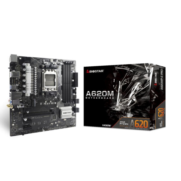 Biostar MB A620MP-E Pro A620 AM5 mATX AMD - AMD Sockel AM5 (Ryzen Zen4)