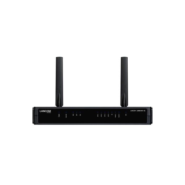 Lancom 1800VAW-4G (EU) - Schwarz - DSL - LAN - Leistung - WAN - WLAN - 1 Lüfter - Extern - SMA - 2 dBi
