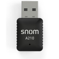 Snom A210 - Kabellos - USB - WLAN - Wi-Fi 5 (802.11ac) - 433 Mbit/s - Schwarz