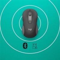 Logitech Signature M650 L for Business - rechts - Optisch - Bluetooth - 4000 DPI - Graphit