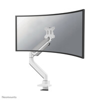 Neomounts DS70PLUS-450WH1 Monitorarm 17-49" - Gasfeder - Topfix - 180°-Stopp - Klemme/Durchführung - 18 kg - 43,2 cm (17") - 124,5 cm (49") - 100 x 100 mm - Weiß