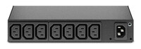APC RACK PDU - BASIC - 0 HE/1 HE - 120–240 V/15 A - 220–240 V/10 A - (8) C13 - Standard - 0U/1U - Horizontal/Vertikal - Schwarz - 8 AC-Ausgänge - C13-Koppler