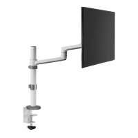 Neomounts DS60-425WH1 Monitorarm 17-27" - platzsparend - Klemme/Durchführung - 8 kg - 43,2 cm (17") - 68,6 cm (27") - 100 x 100 mm - Weiß