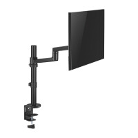 Neomounts DS60-425BL1 Monitorarm 17-27" - platzsparend - Klemme/Durchführung - 8 kg - 43,2 cm (17") - 68,6 cm (27") - 100 x 100 mm - Schwarz
