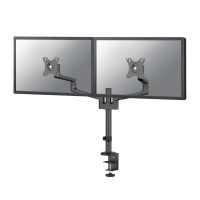 Neomounts DS60-425BL2 Monitorarm 17-27" - platzsparend - Klemme/Durchführung - 43,2 cm (17") - 68,6 cm (27") - 100 x 100 mm - Höhenverstellung - Schwarz